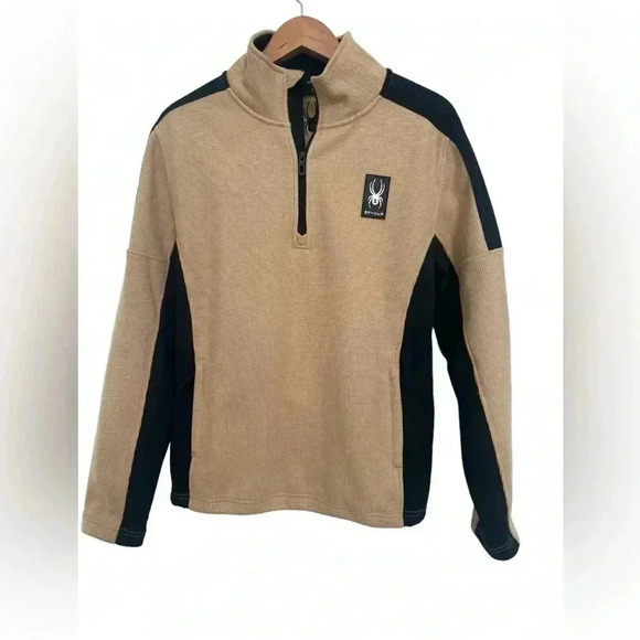 Spyder Mendoza Bonded Fleece 1/4 Zip Pullover Size Medium - Picture 1 of 6